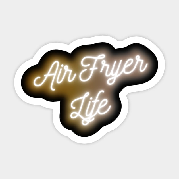 Air Fryer Life Sticker by The_Black_Dog